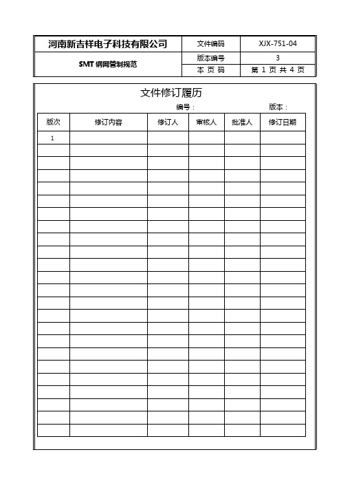 Q01-751-04   SMT钢网管制规范