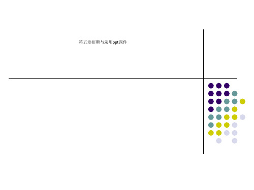 第五章招聘与录用ppt课件