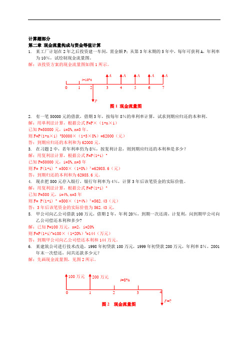 建筑工程经济题目及答案