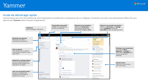 Office 365 Yammer 快速上手指南说明书