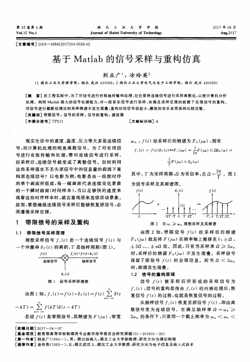 基于Matlab的信号釆样与重构仿真