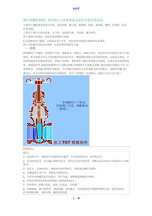 十五种常用阀门结构与工作原理(带示意图)