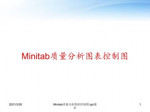 Minitab质量分析图表控制图 ppt课件