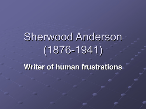 8,Sherwood Anderson