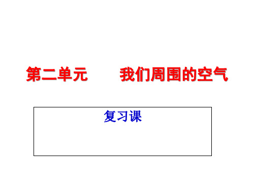 九年级化学上册第二单元复习PPT课件