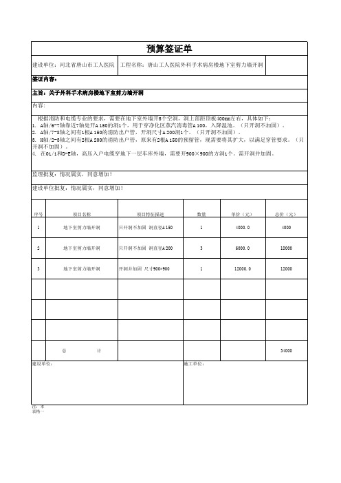 工程签证单3