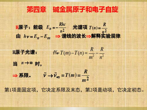 对碱金属光谱精细结构的解释