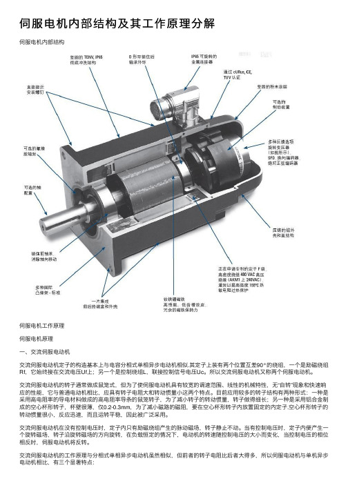 伺服电机内部结构及其工作原理分解