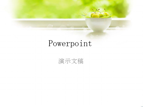 Powerpoint2010教程备课实用教案