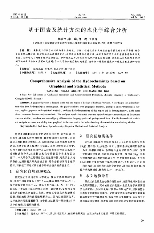 基于图表及统计方法的水化学综合分析（期刊论文）