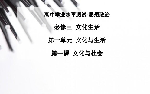 2015高中政治学业水平复习题 必修三 第一单元 文化与生活下载