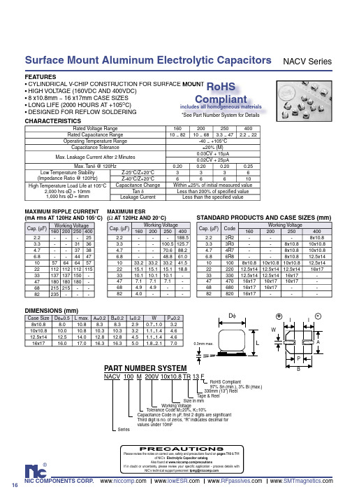 NACV3R3M400V12.5x14TR13F中文资料