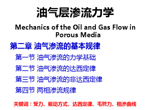 第二章 油气渗流的基本规律