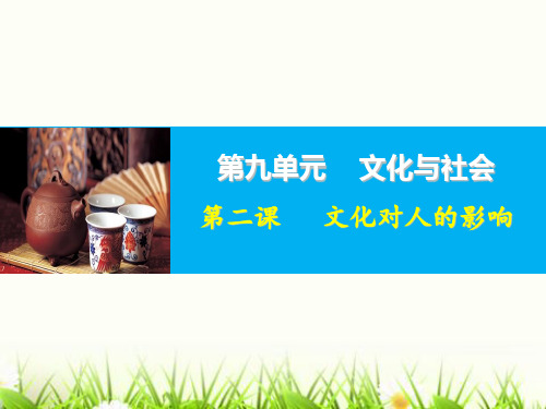 高考政治一轮复习课件必修三文化生活第二课文化对人的影响