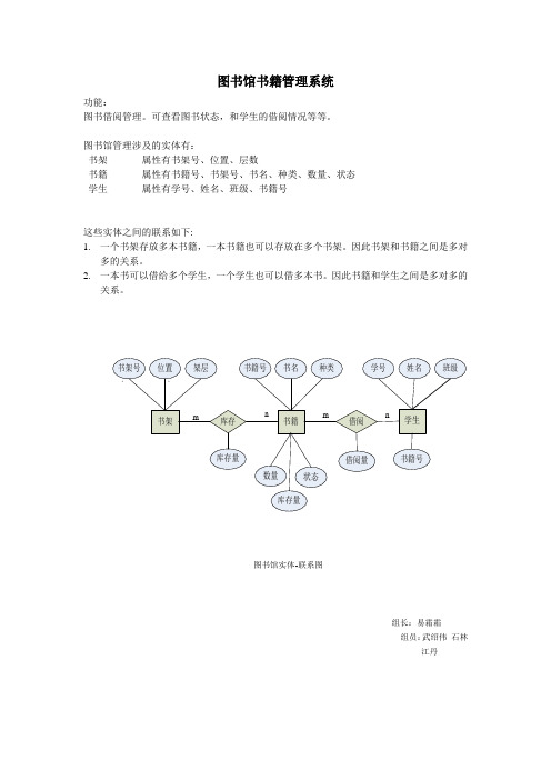 图书馆书籍管理E-R图