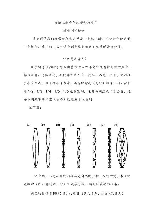 吉他上泛音列的概念与应用