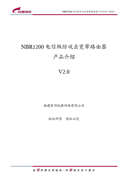 NBR1200电信级防攻击宽带路由器产品介绍