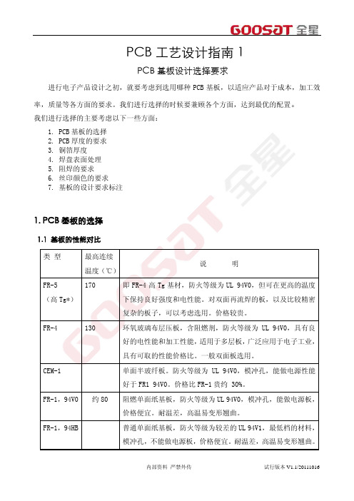 (全星)PCB工艺设计指南资料精