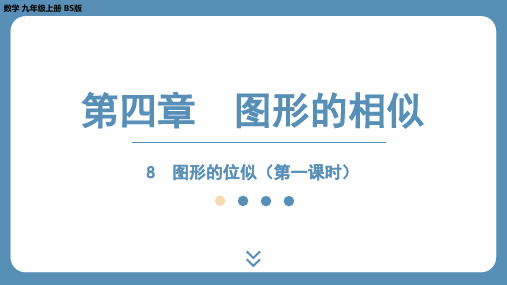 4.8图形的位似(第一课时)课件北师大版九年级数学上册