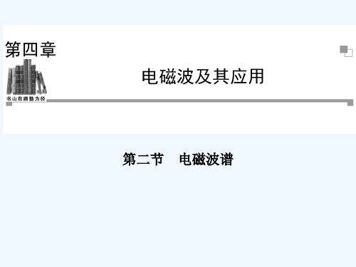 2013-2014学年高中物理人教版选修1-1同步辅导与检测课件：4.2 电磁波谱