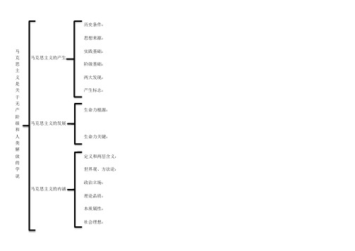 毛中特及马原逻辑图框架