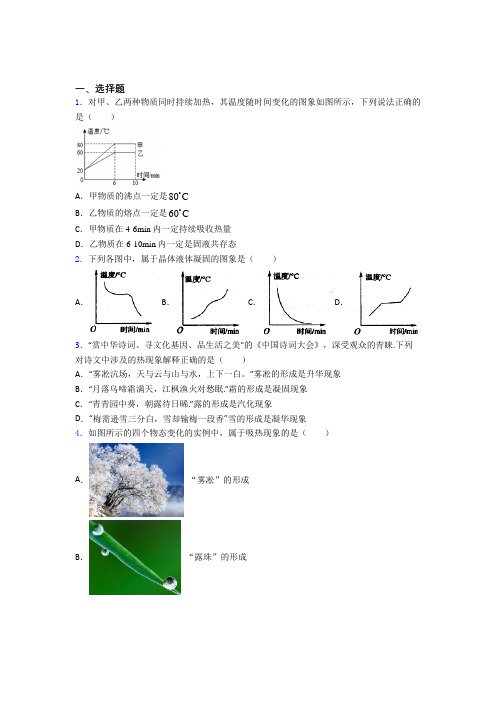 洛阳市初中物理八年级上册期中检测(包含答案解析)