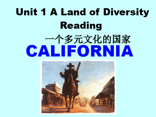 高二英语人教版新课标选修八第一单元课文课件Unit1 A land of diversity 37张