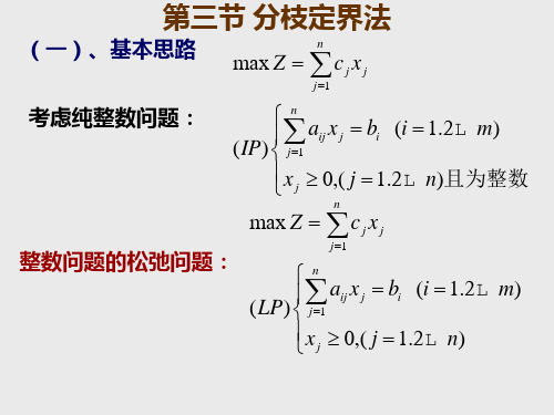 运筹学_分支定界法