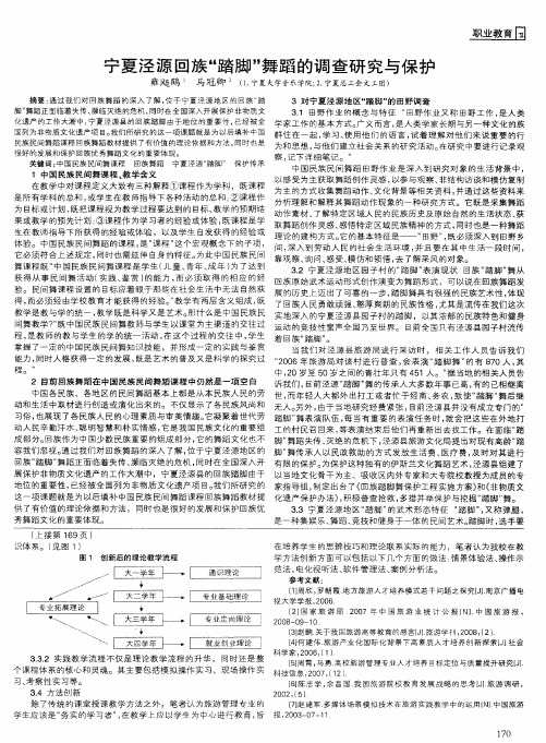 宁夏泾源回族“踏脚”舞蹈的调查研究与保护