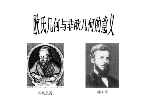 人教高中数学欧氏几何与非欧几何的意义PPT