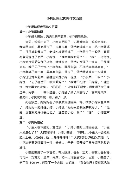 小狗历险记优秀作文五篇