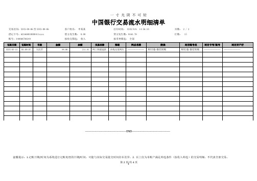 中国银行交易流水明细清单模版.pdf