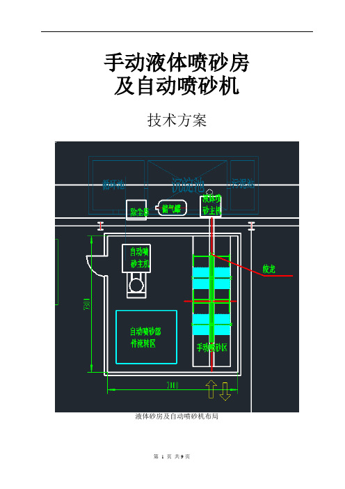 自动喷砂机及液体喷砂房方案