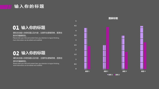 图表数据分析黑色背景PPT模板