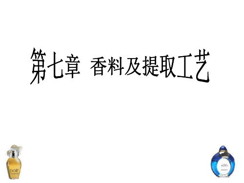 第七章 香料及提取工艺解读