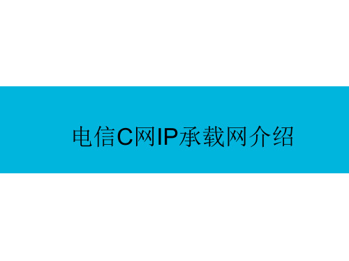 电信CDMA IP承载网介绍.