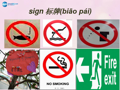 五年级英语上册 Unit 10 What does that sign mean课件4 湘少版