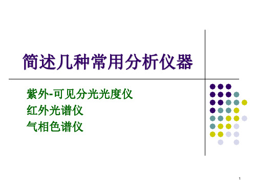 分析化学中几种常用的分析仪器.PPT