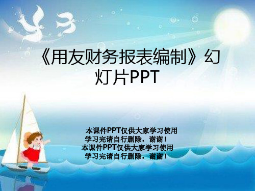 《用友财务报表编制》幻灯片PPT