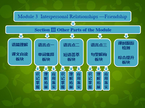 【三维设计】高中英语 Module 3 Section Ⅲ Other Parts of the Module课件 外研版选修6