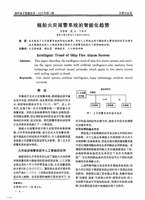 舰船火灾报警系统的智能化趋势