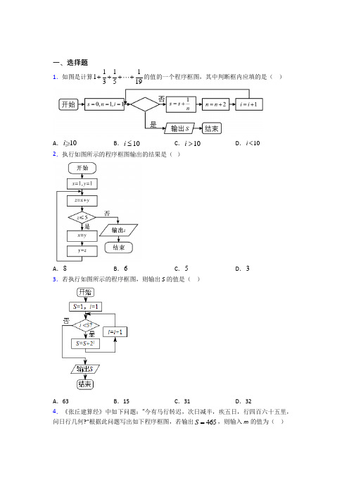 (典型题)高中数学必修三第二章《算法初步》检测卷(包含答案解析)