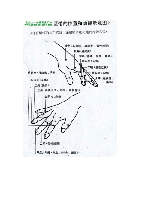 手掌特效穴位图解