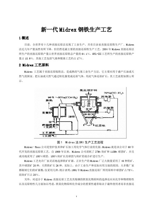 Midrex钢生产工艺