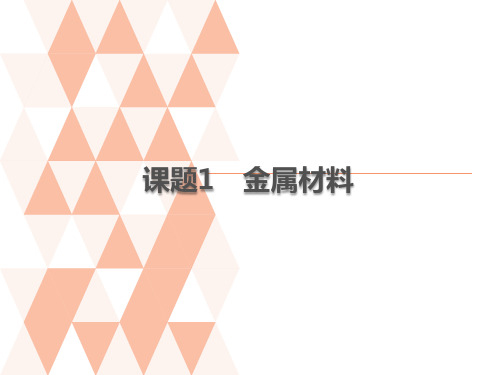 2020春人教版九年级化学下册课件：第八单元课题1 金属材料 (共13张PPT)