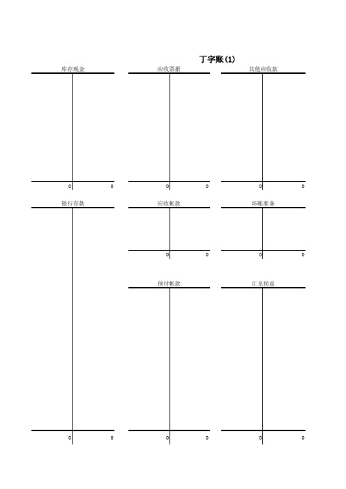 丁字账样版