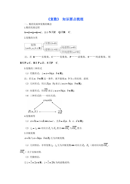 《复数》知识要点梳理