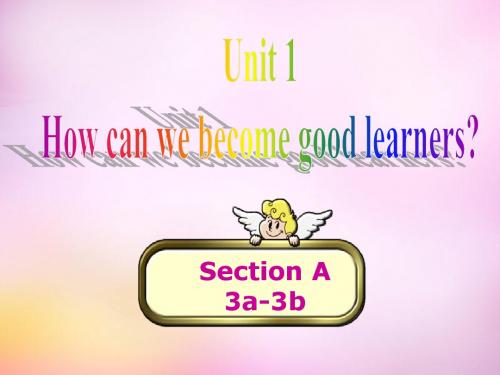 九年级英语全册 Unit 1 How can we become good learners Section A3