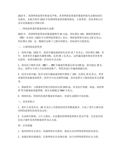 美国网络犯罪年终报告