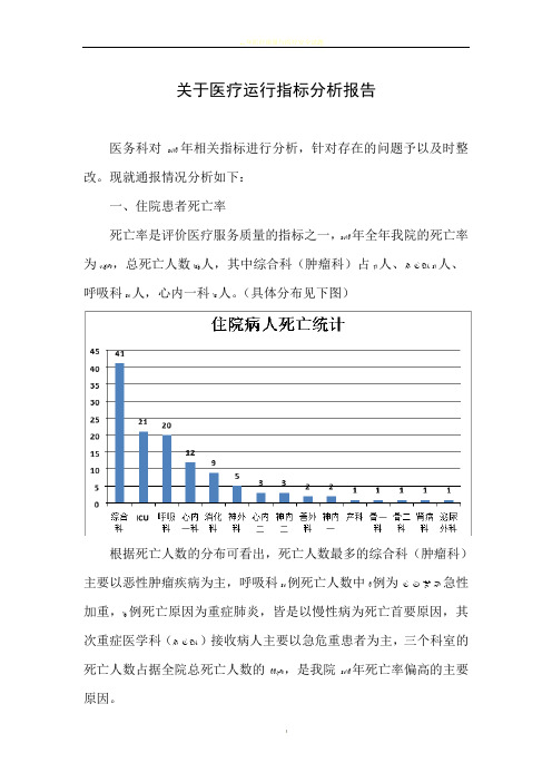 2017年医疗运行质量数据分析报告